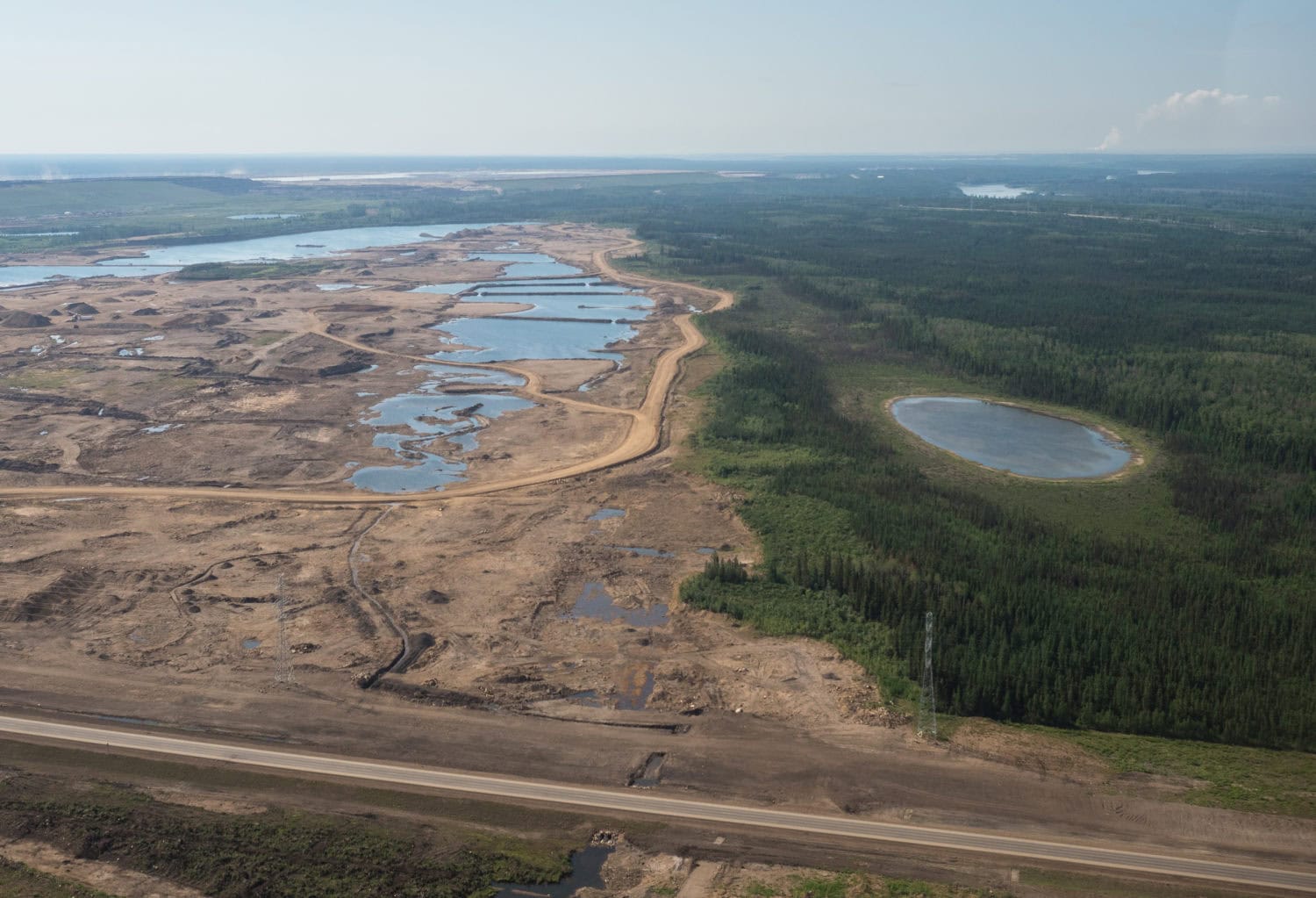 Alberta's oilsands North of Fort McMurray.