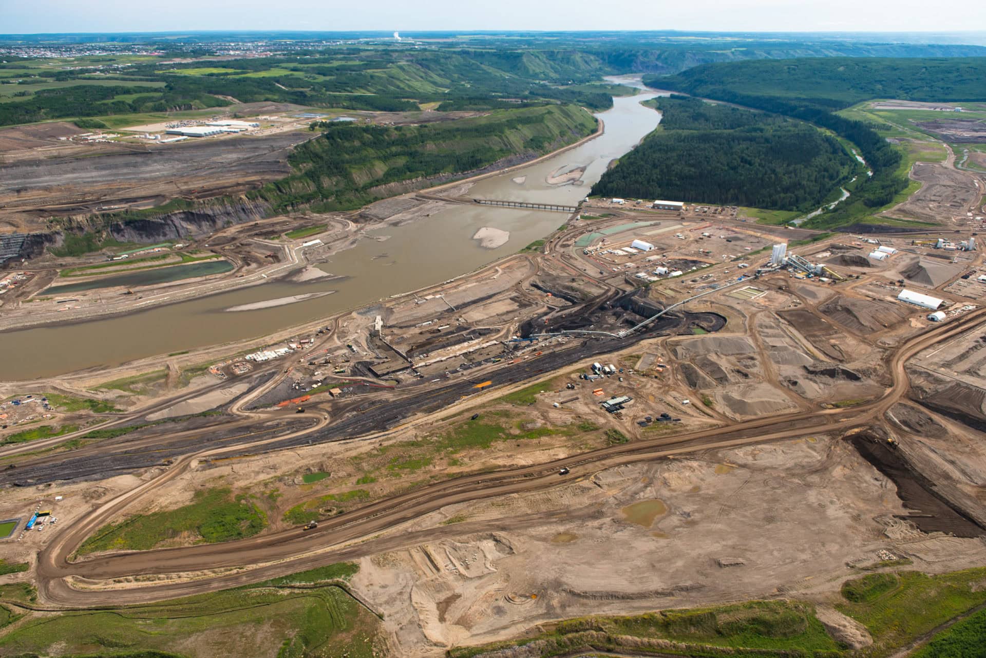 Site C construction. Peace River. B.C.