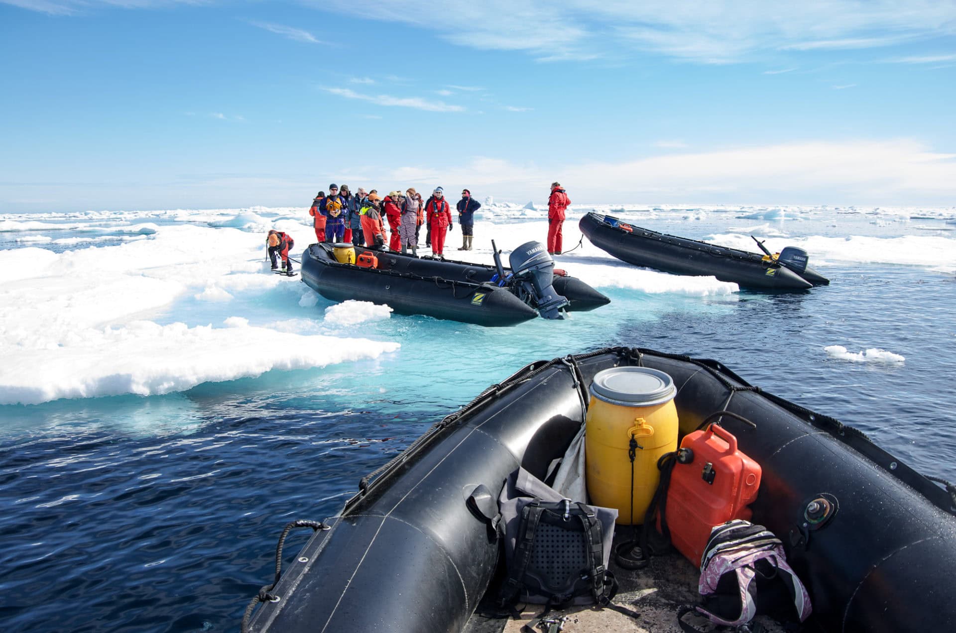 Sea ice landing