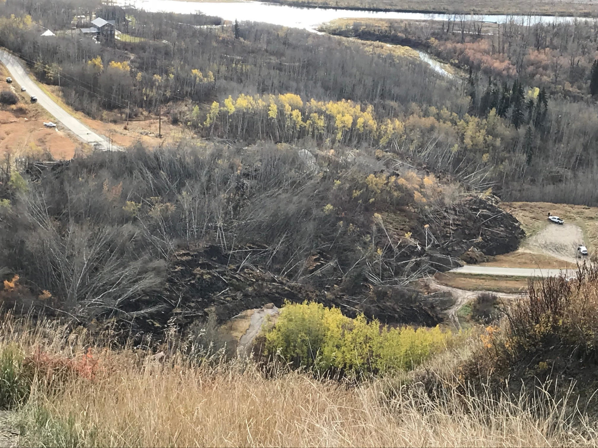 Landslide near Site C dam