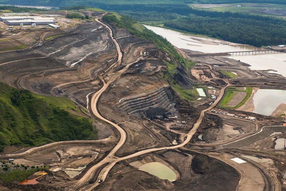 Site C construction. Peace River. B.C.