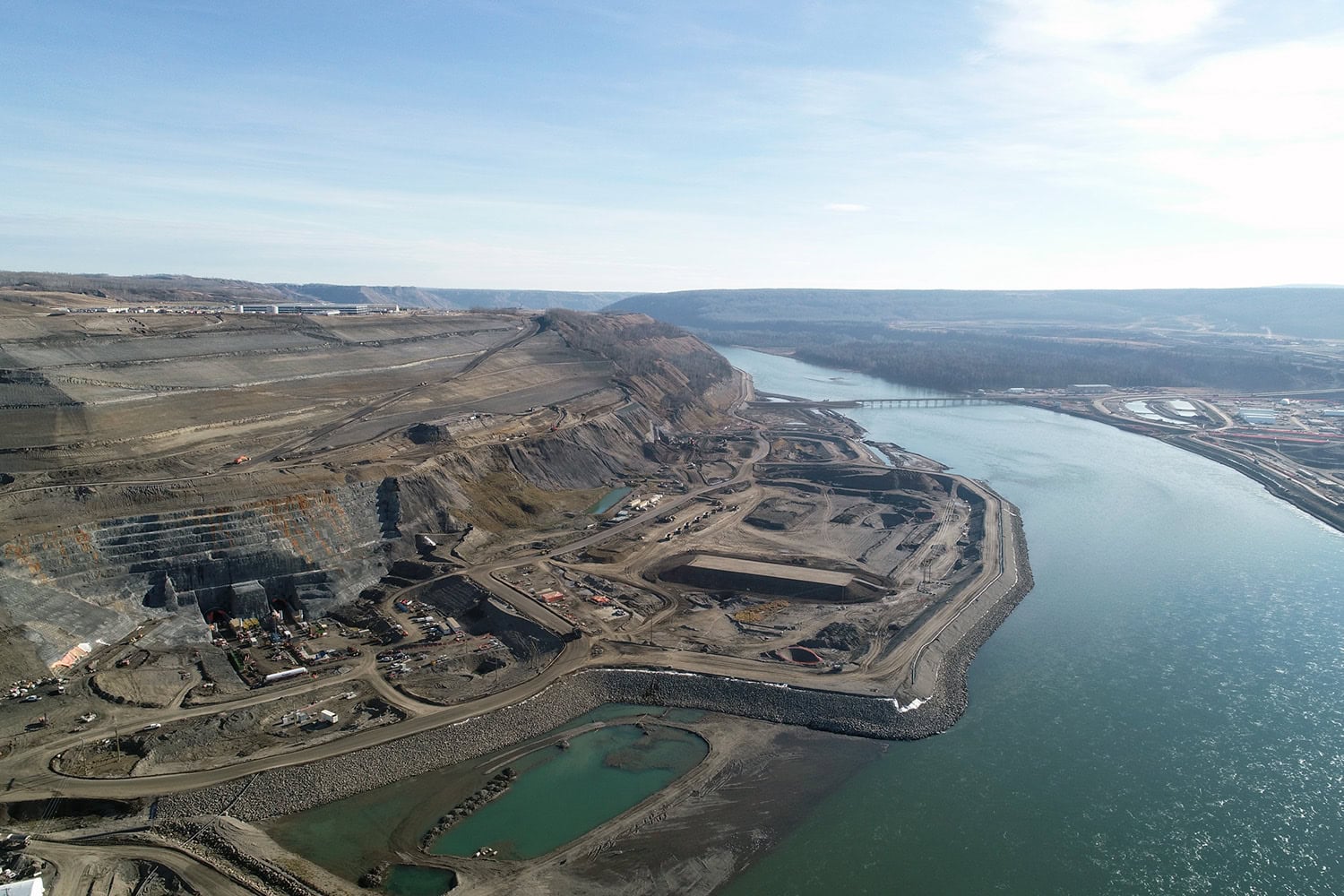 Site C dam construction