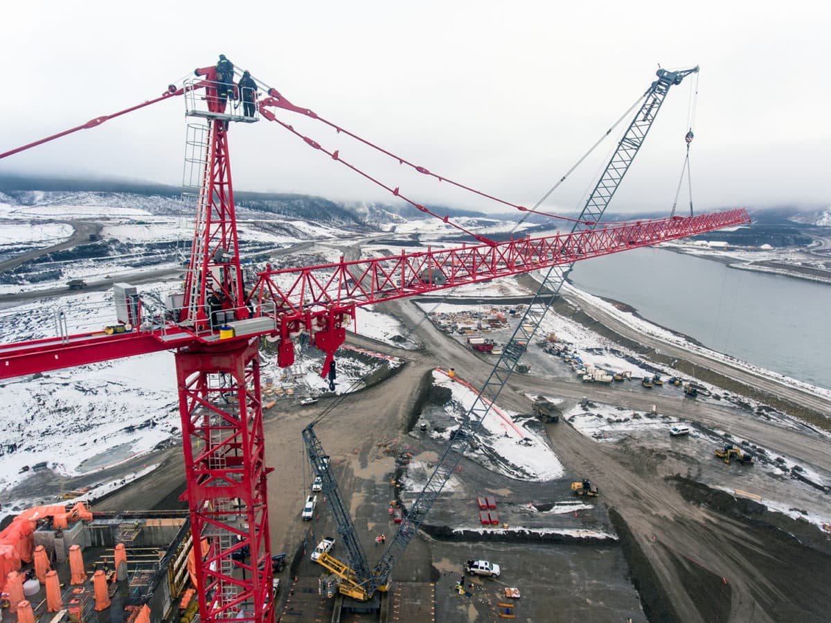 Site C dam construction November 2018 BC Hydro