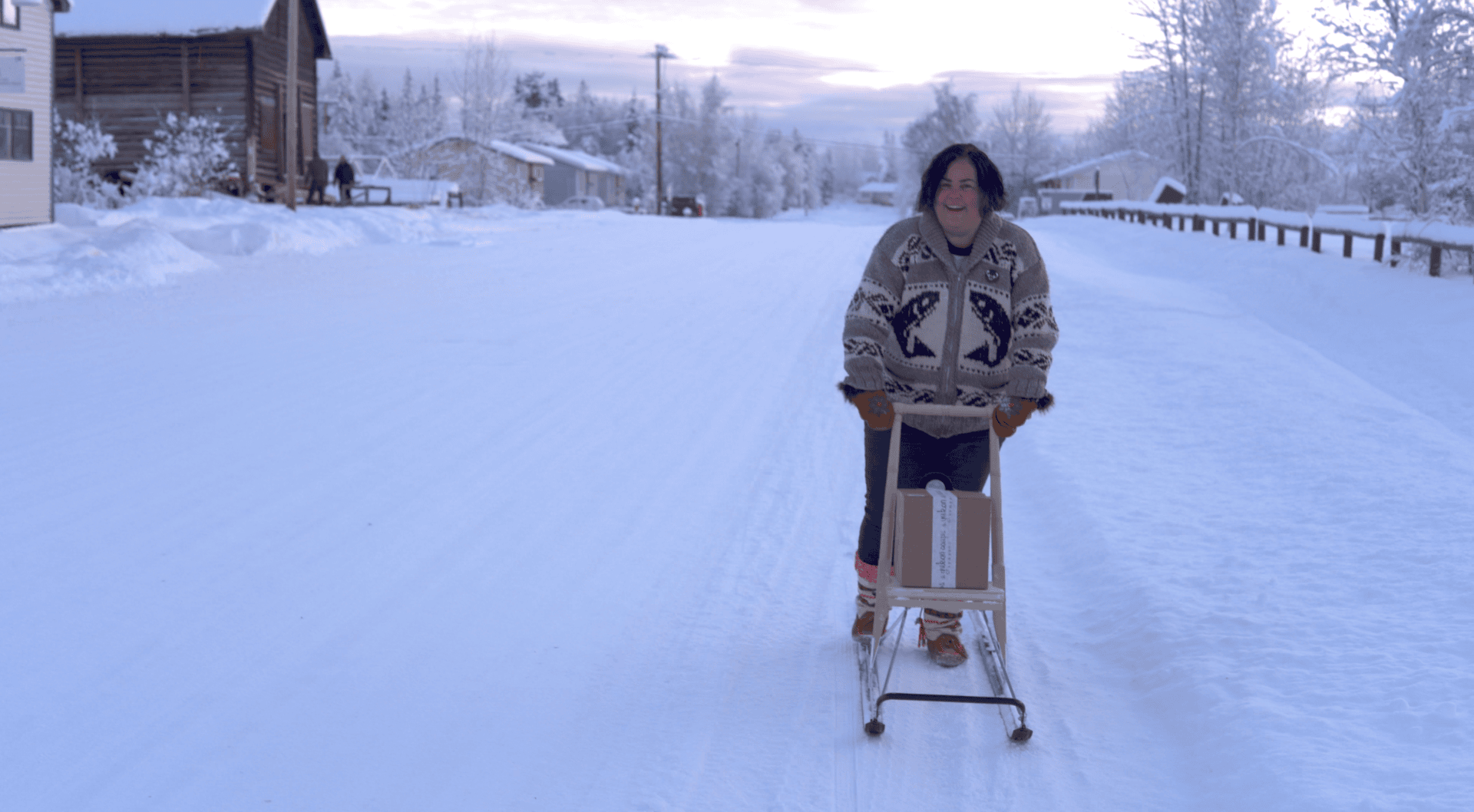 Joella Hogan kicksled