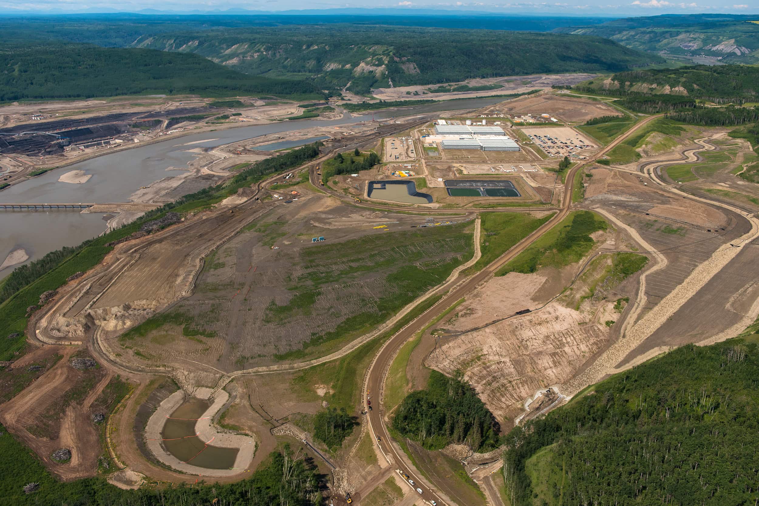 Site C construction. Peace River. B.C.