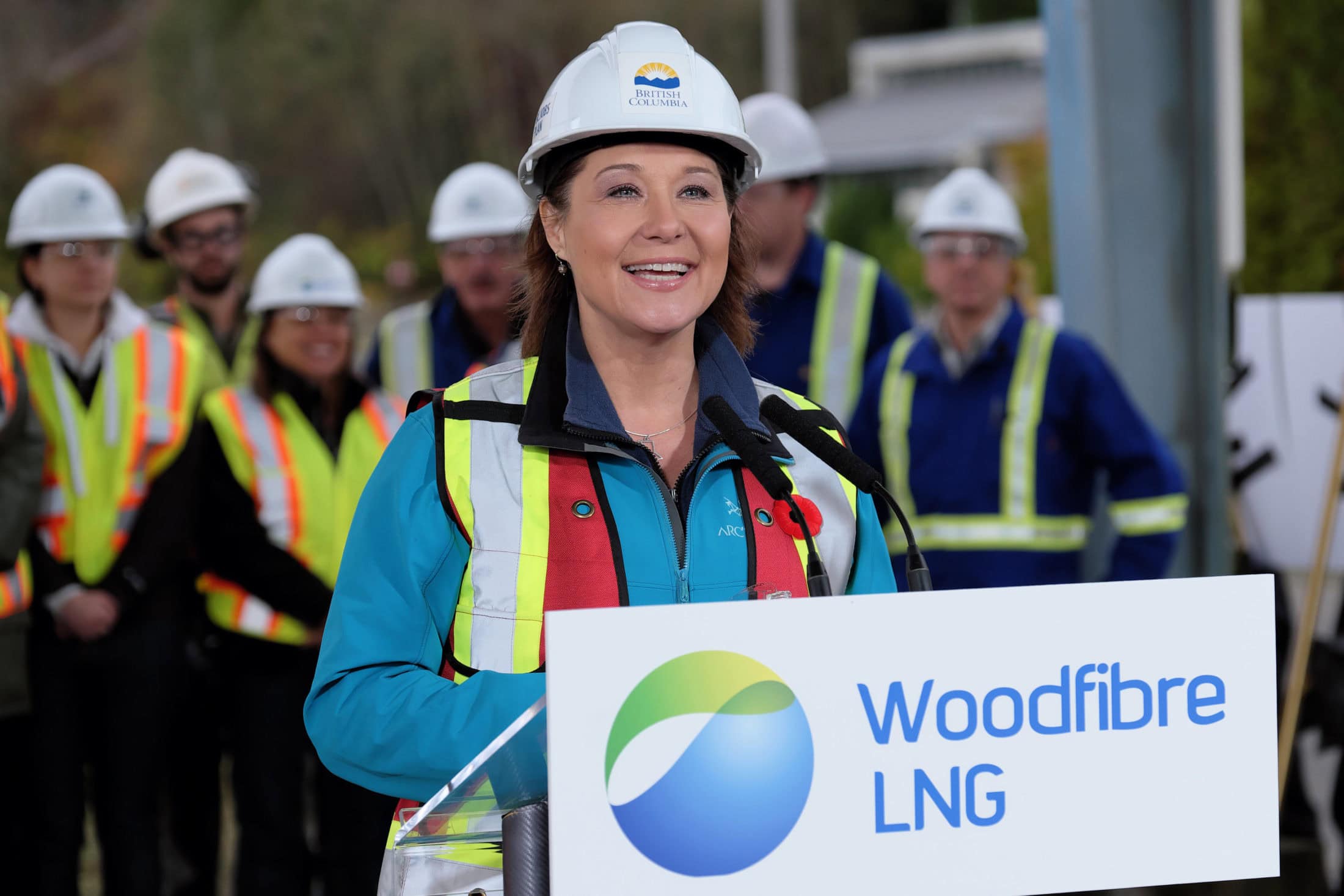 Christy Clark Woodfibre LNG