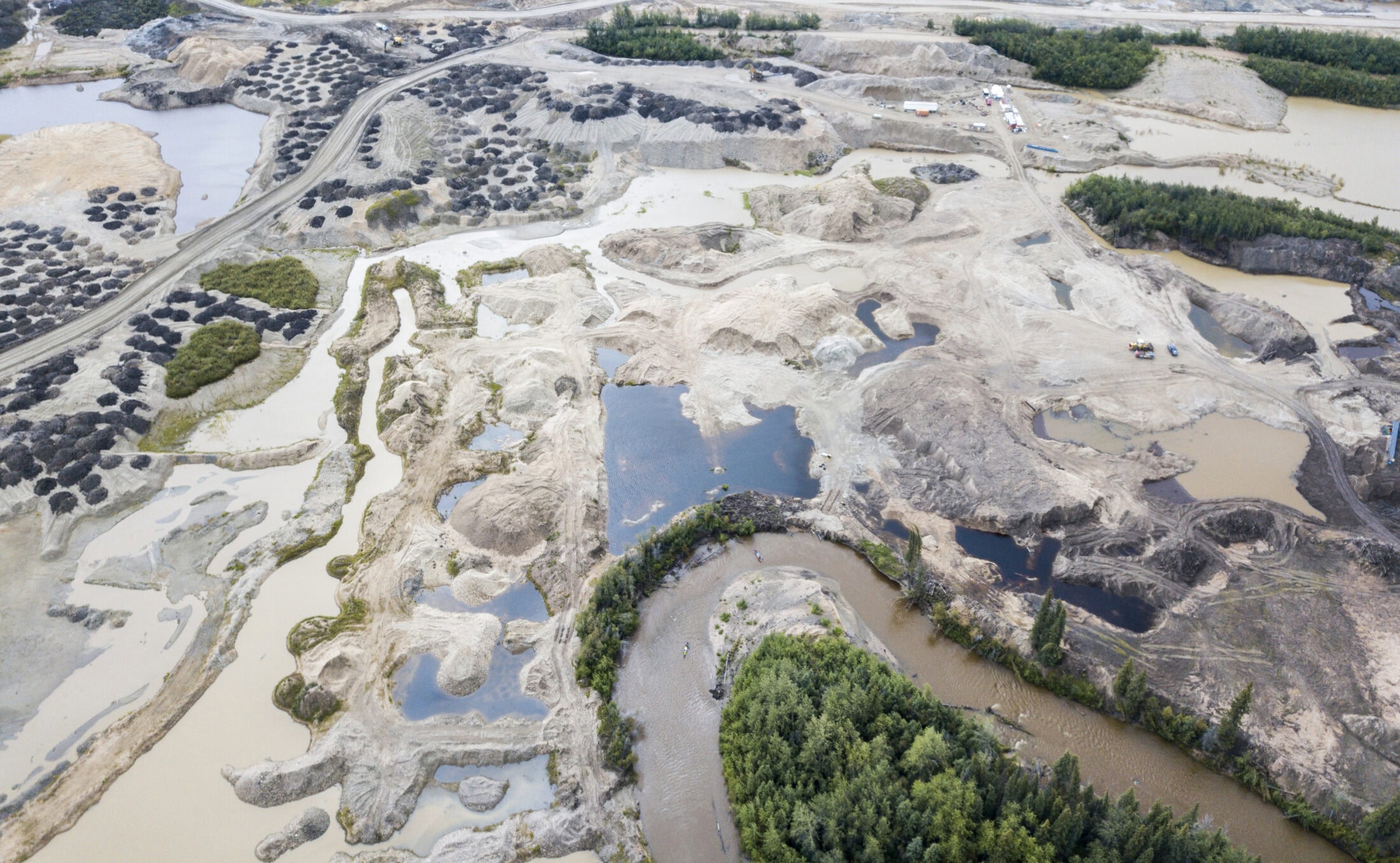 Placer mines along the Indian River, near Sulphur Creek