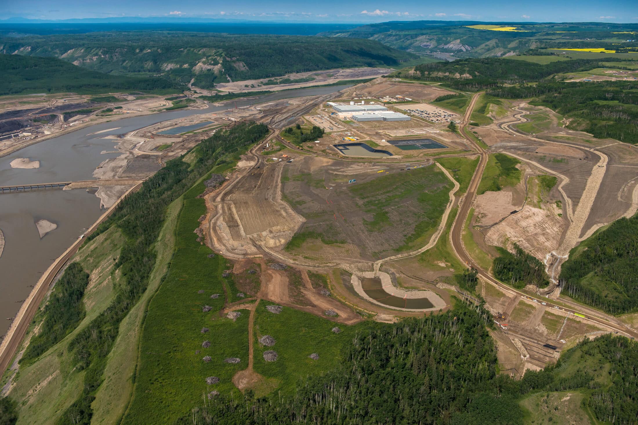 Site C construction. Peace River. B.C.