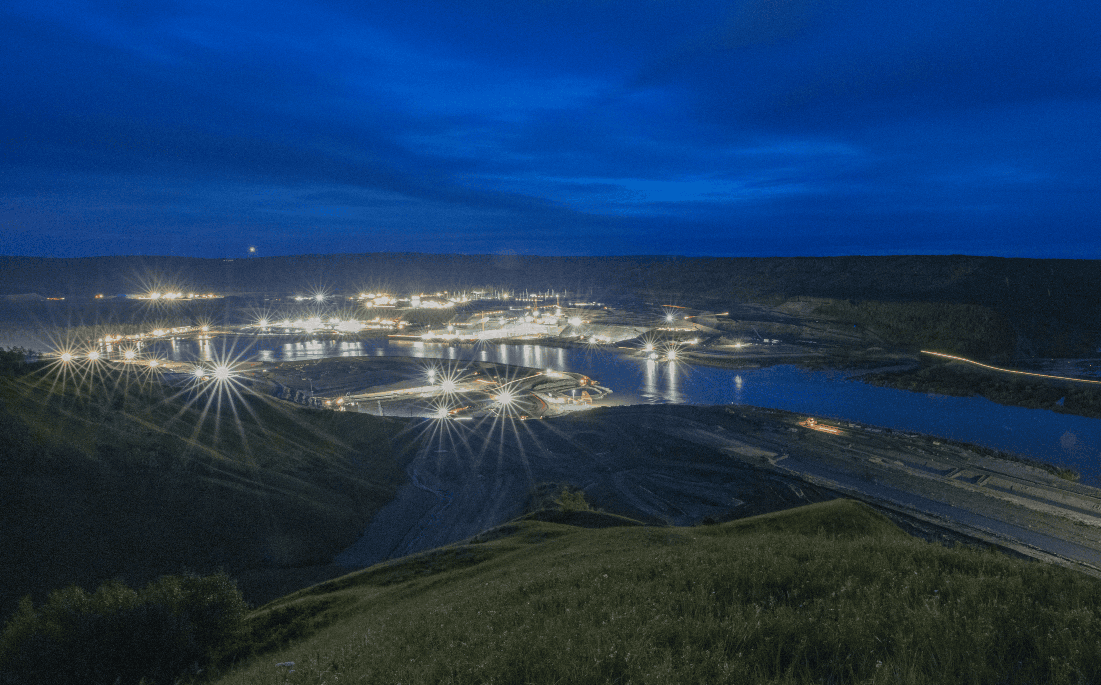 Night Site C dam Byron Dueck