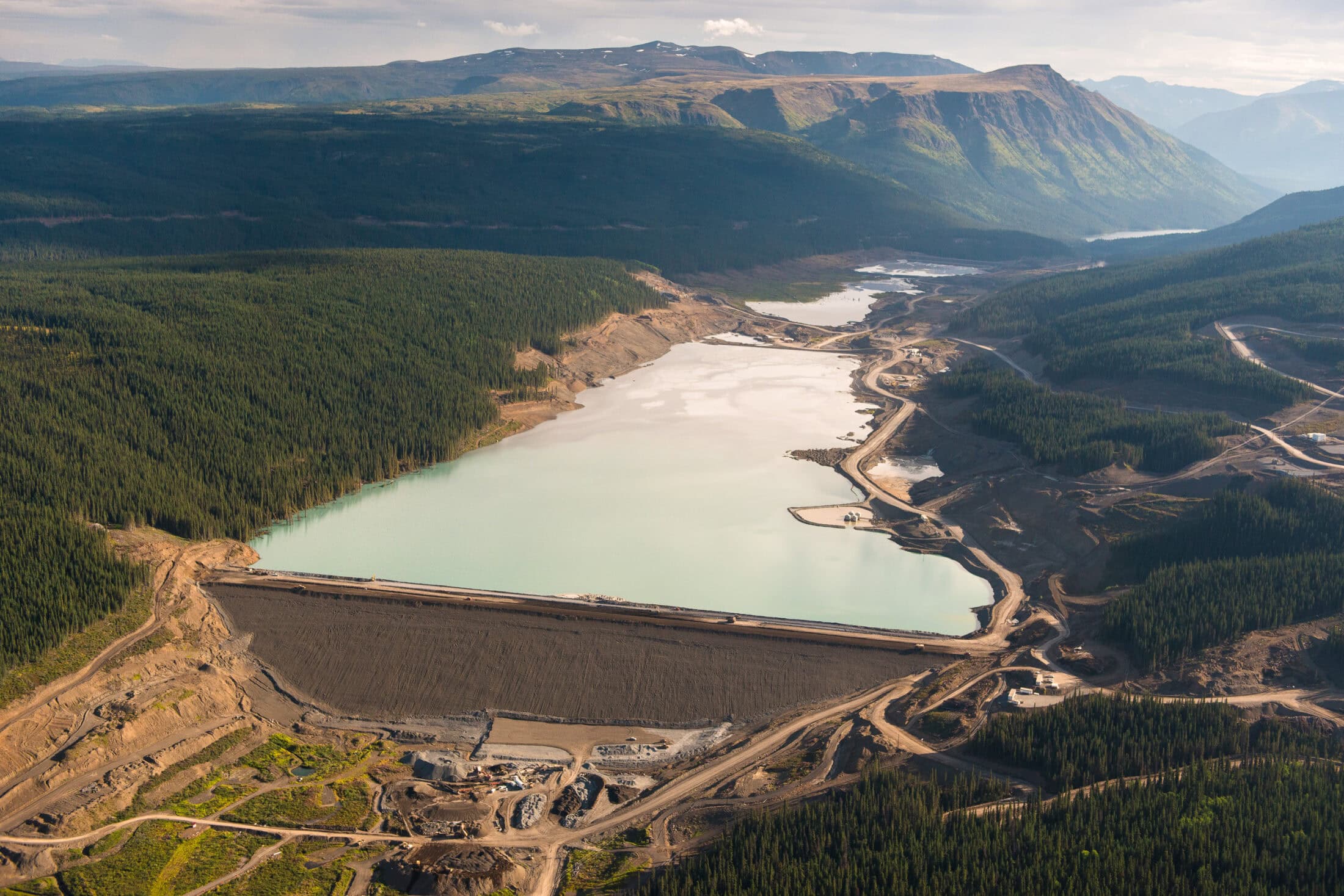 Red Chris Mine. Tailings Pond. Northwest B.C., 2017.