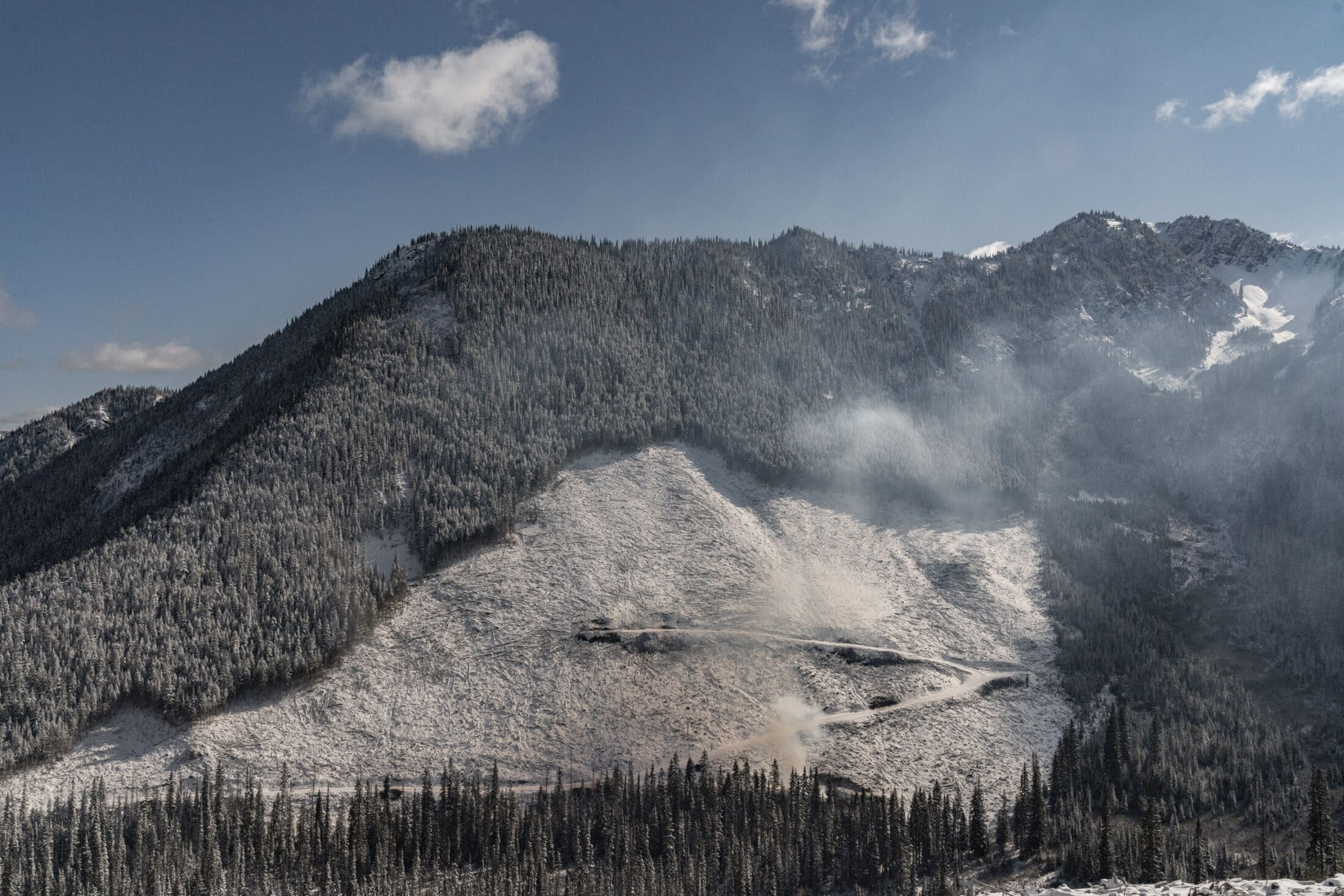 landscape burning in Manning Park