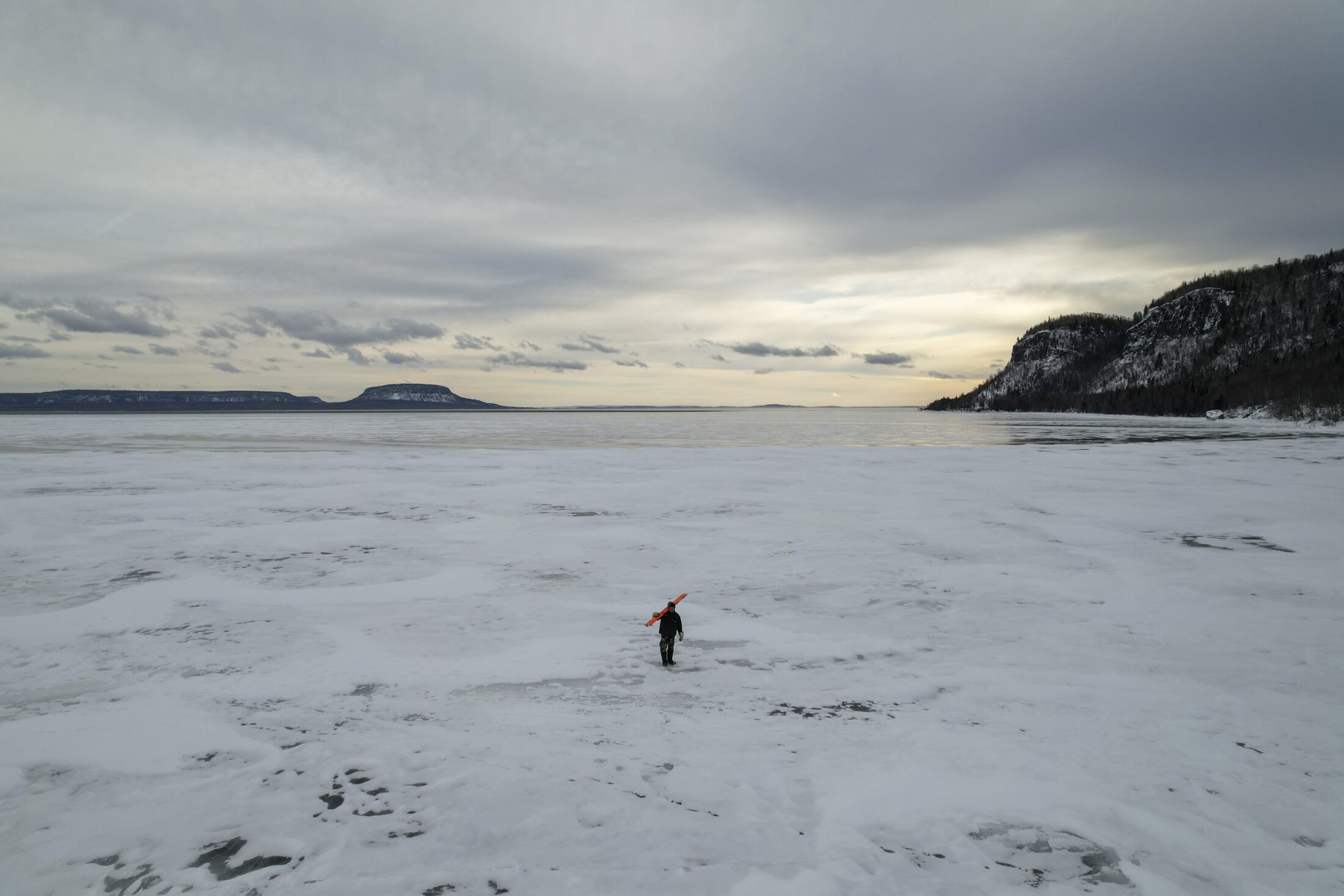 Phillip Solomon, an Anishinaabe fisherman on Gitchigumi (Lake Superior)