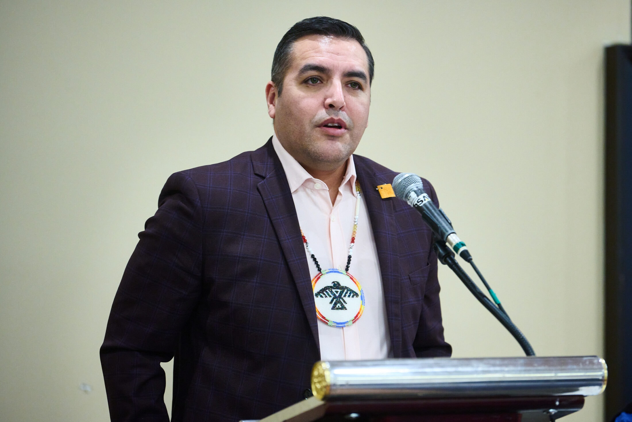 Several Chiefs Of Ontario discuss their thoughts on Bill 23 At the Assembly of First Nations in Ottawa, Ontario,on December 7th 2022. Photo of Chief Reginald Niganobe. Kamara Morozuk / The Narwhal