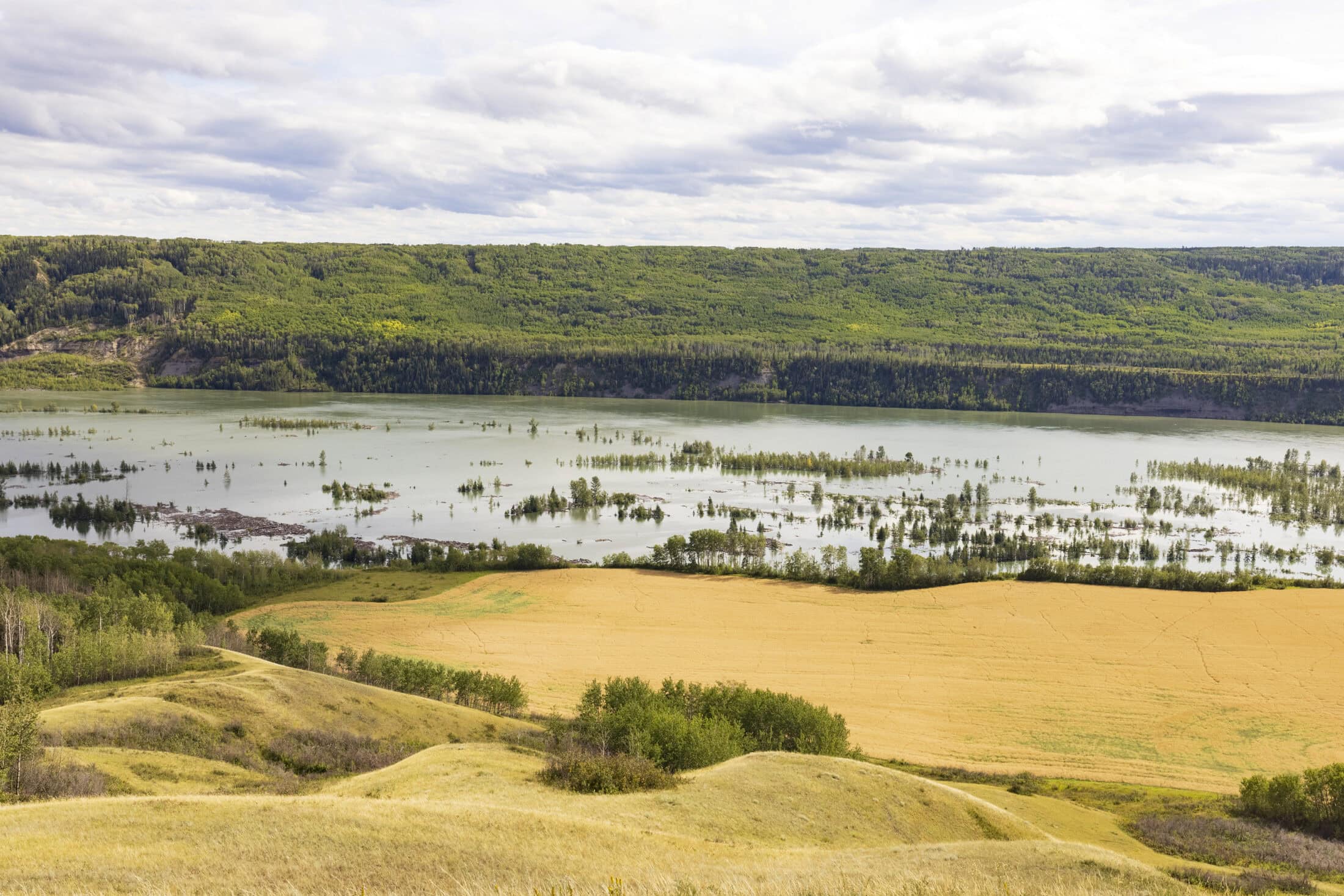 Peace River debris,day two filling