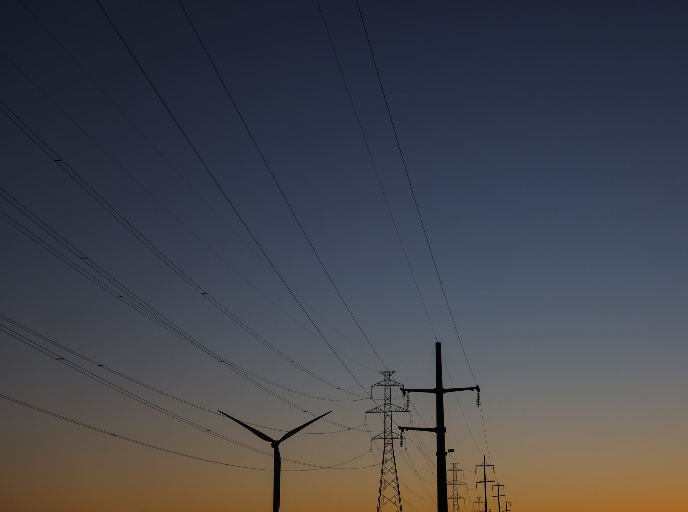 Wind turbines in southern Alberta. LEAH HENNEL