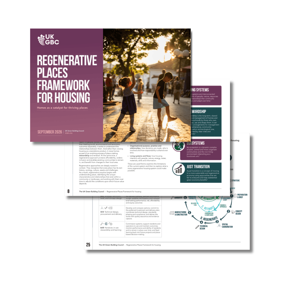 Regenerative Places Framework for Housing 