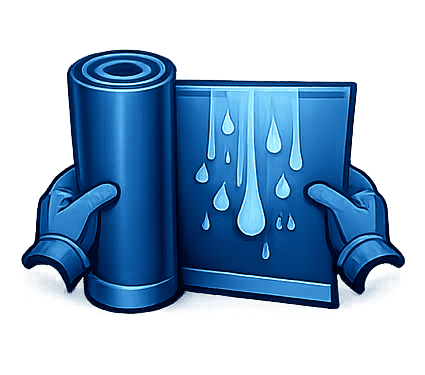 Hands holding water filter and replacement cartridge for maintenance.
