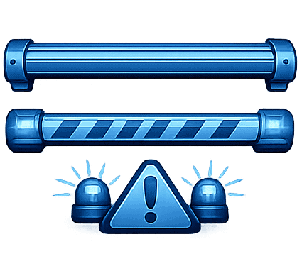 Washer door parts with warning indicator and safety components.