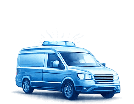 Service van with new branding for website renaming and rebranding.