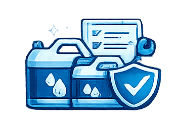 Illustration of website renaming, security shield, and checklist icons for SEO.