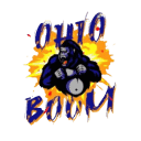 West Michigan Ironmen logo with a roaring gorilla and "Ohio Boom" text.