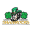 Toledo Extreme Shamrocks football team logo with leprechaun mascot and shamrocks.
