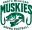 Logo of North Michigan Muskies football team featuring a fish and hooks.