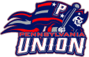 Pennsylvania Union football player in action during game.