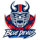 West Michigan Ironmen logo featuring a fierce Viking helmet with horns and the team name.