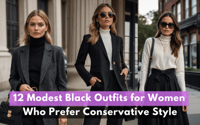 12 Modest Black Outfits For Women Who Prefer Conservative Style