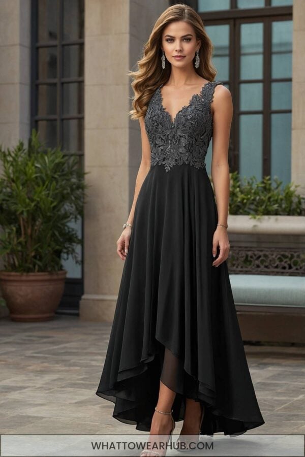 woman with black dress Women's Party Formal Dresses & Evening Gowns Vneck – Rosymae Festive Rush Service:With Rush+$20.00 Black And White Corset