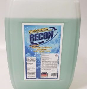 RECON Cleaner for power cleaning equipment with super strength formula.
