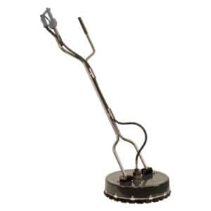 Industrial surface cleaner with handle and rotating pad for deep cleaning.