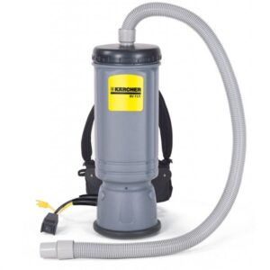Portable backpack vacuum for efficient cleaning.