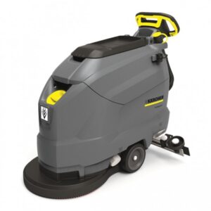 High-performance BD 50/50 C Classic BP floor scrubber in gray and yellow.