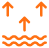 evaporative cooling icon orange