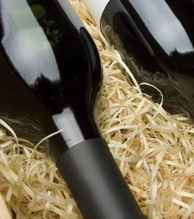 wine bottles in packaging