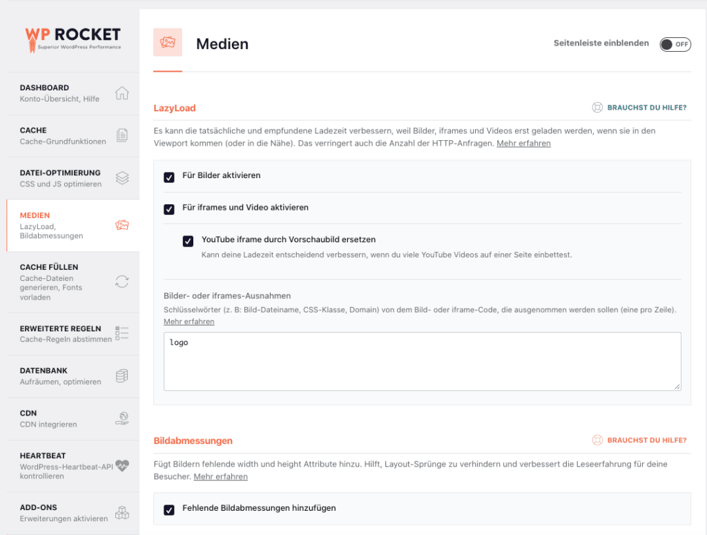 WP Rocket Medien