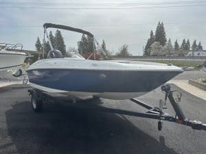 Speedboat on trailer for sale at ASFB Marine.
