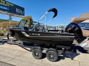 Opti fishing boat with powerful 150HP engine for versatile marine adventures.