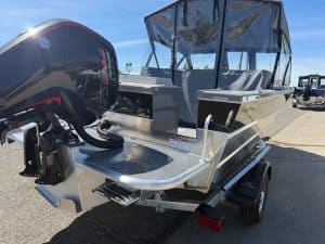 High-performance 2026 Thunder Jet Luxor boat with Mercury 150HP engine.