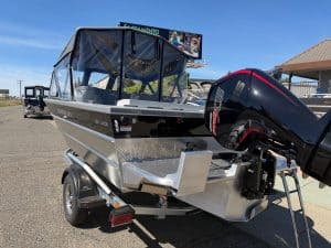 Modern Thunder Jet Luxor boat with Mercury 150HP engine for sale.