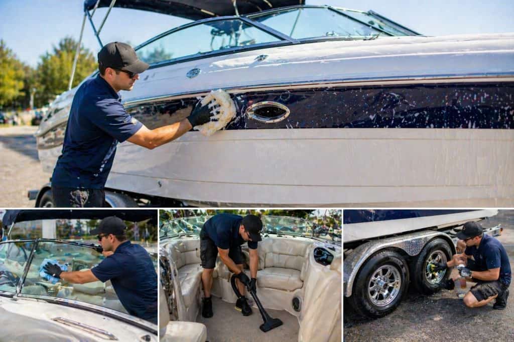 Boat detailing and restoration expert cleaning and refurbishing boats for a like-new appearance.