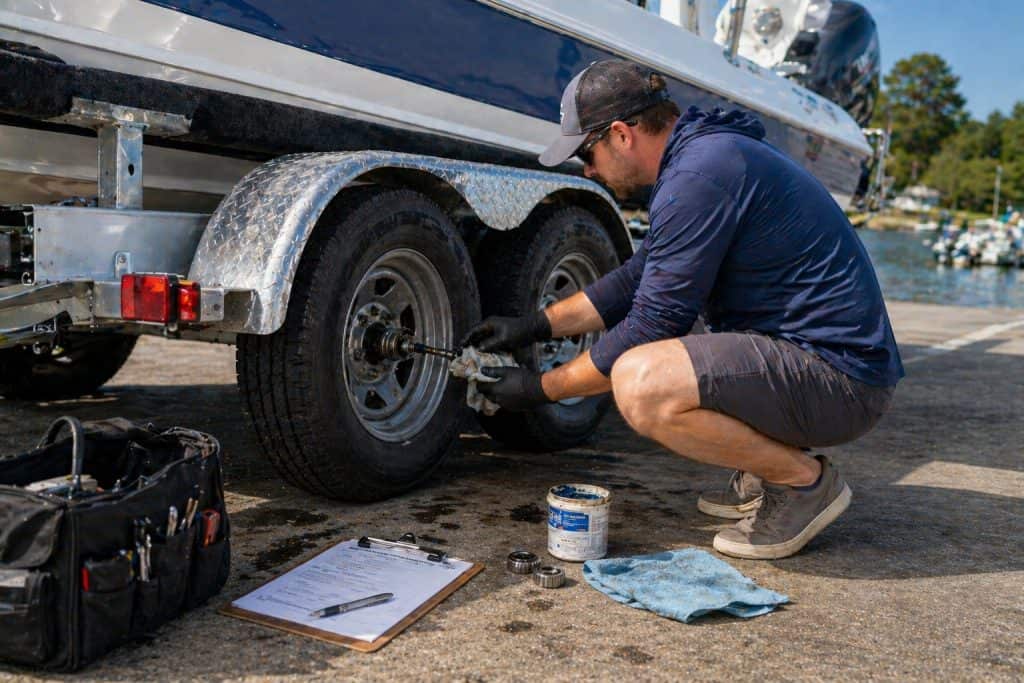 Boat trailer maintenance and repair at ASFB Marine. Expert service for optimal performance and safet.