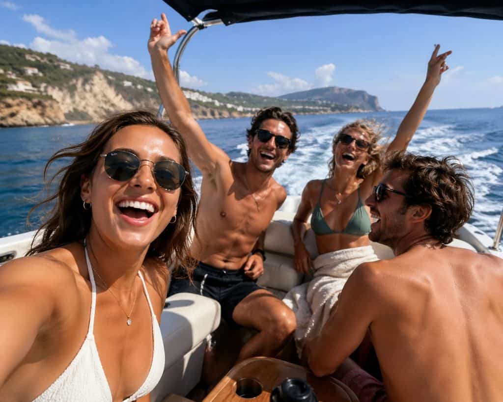Enjoy a fun-filled boat adventure with friends during a 50-hour engine service.