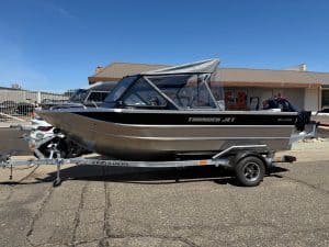 Luxury Thunder Jet boat with Mercury 150HP engine.