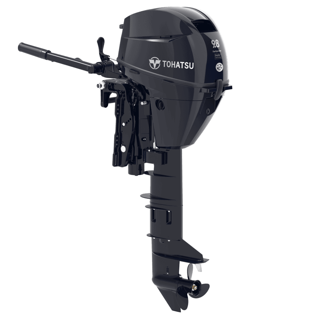 Outboard motor Tohatsu 9.8 HP MFS9.8CEFTUL for boats.
