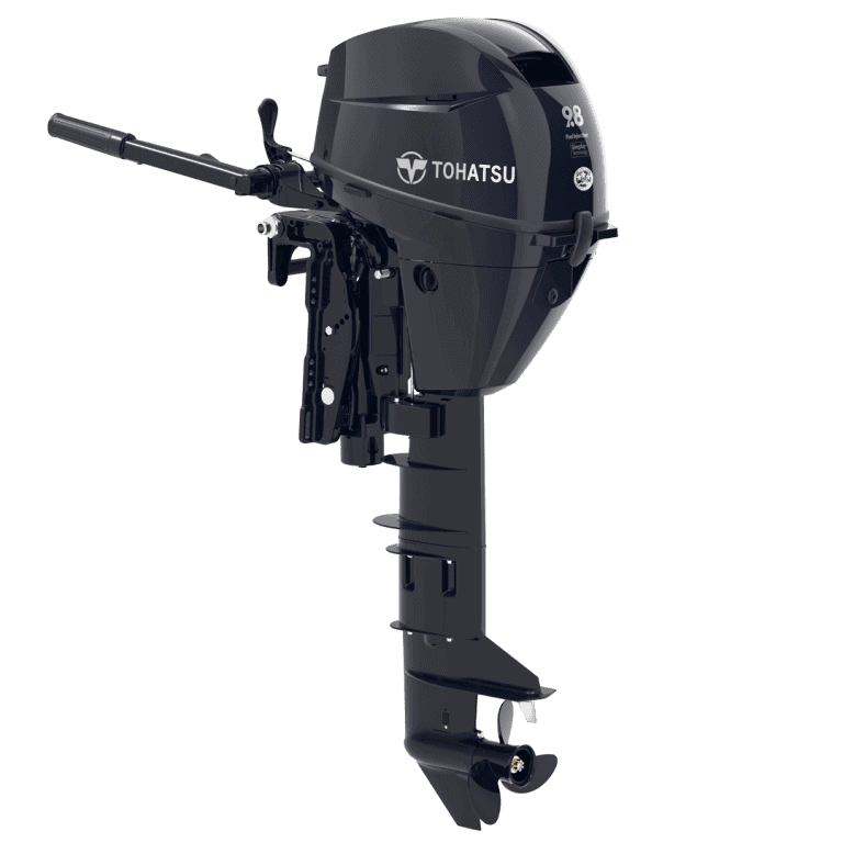Outboard motor Tohatsu 9.8 HP MFS9.8CEFTUL for boats.