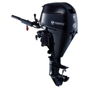 Tohatsu 30 HP outboard motor for boats, high performance marine engine.