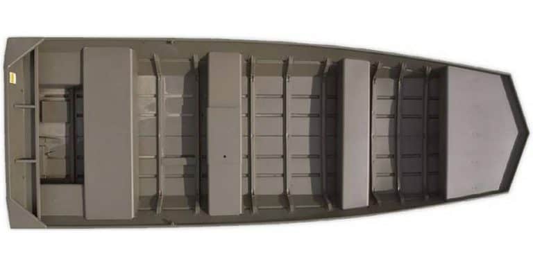 Crestliner 1852MT CR Jon boat interior with spacious layout and durable construction.